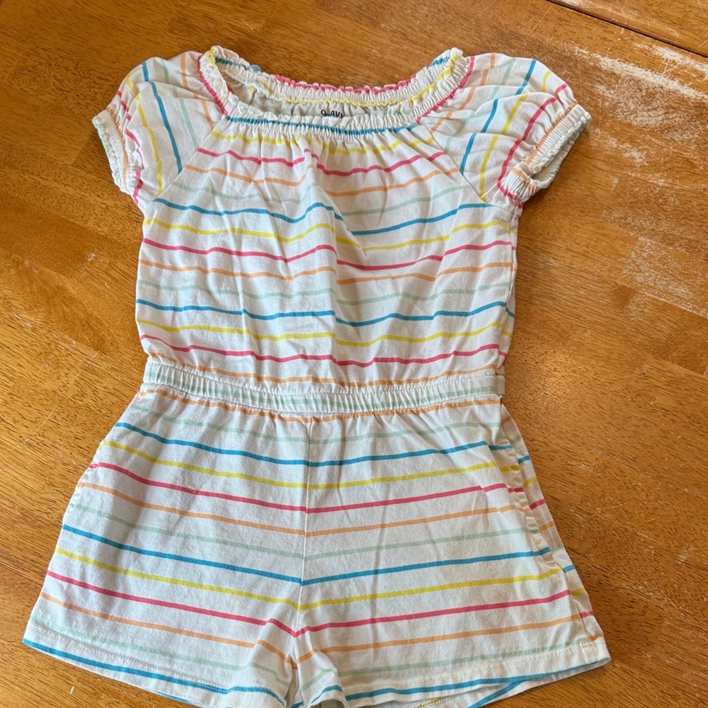 Old Navy Kids Multicolor Striped Romper